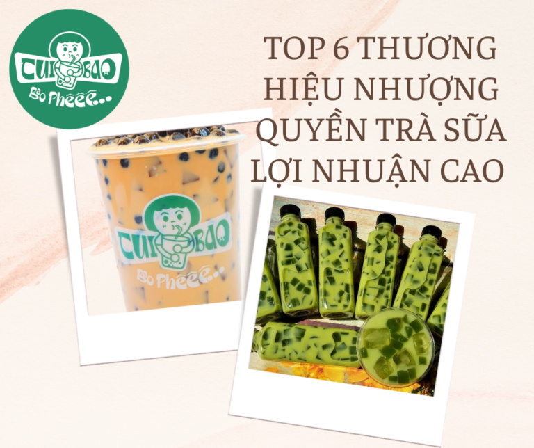 TOP 6 Thương Hiệu Nhượng Quyền Trà Sữa Lợi Nhuận Cao