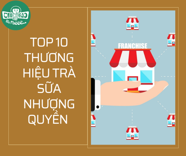 TOP 10 Thương Hiệu Trà Sữa Nhượng Quyền